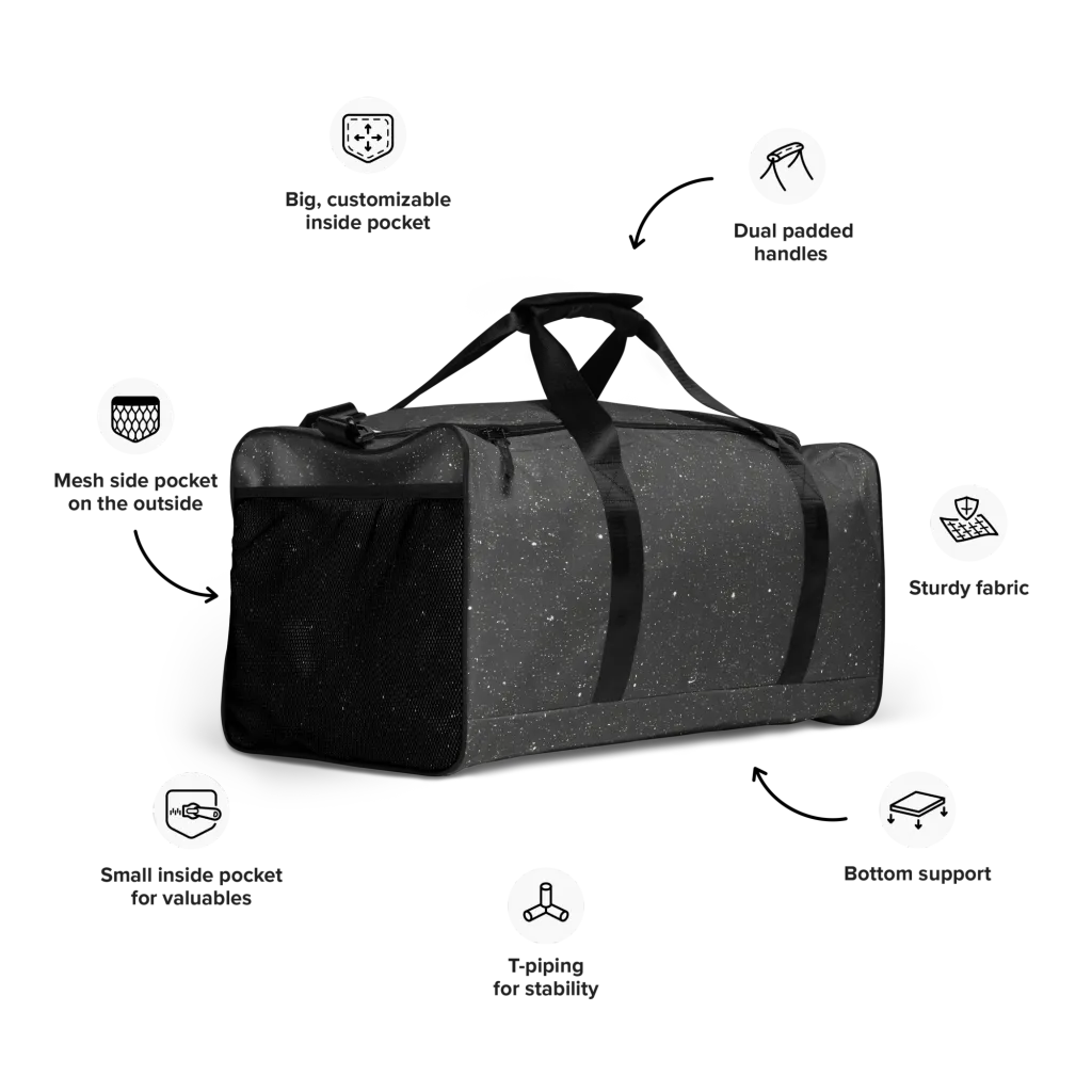 Stardust Slate on Duffle Bag — Right Front
