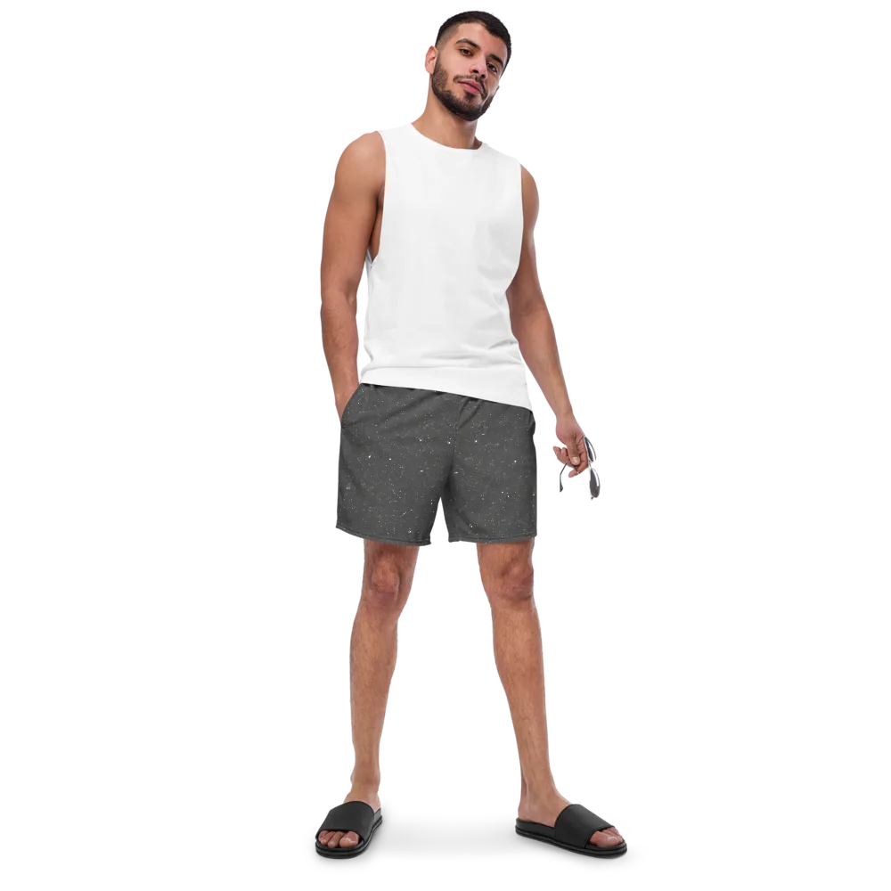 Stardust Slate on Swim Trunks — Front