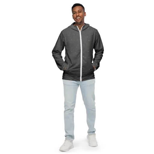 Stardust Slate on a Men's Windbreaker