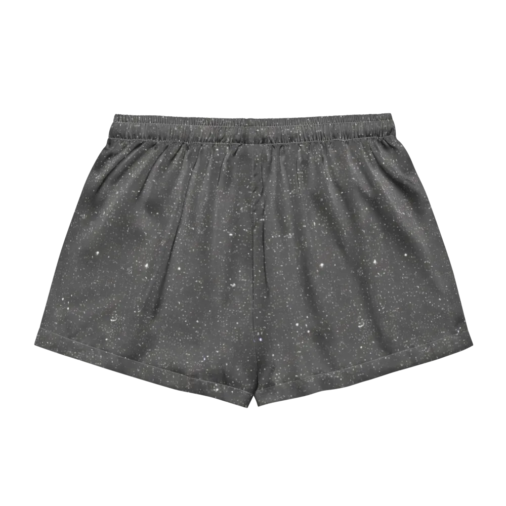 Stardust Slate on Women's Pajama Shorts — Back