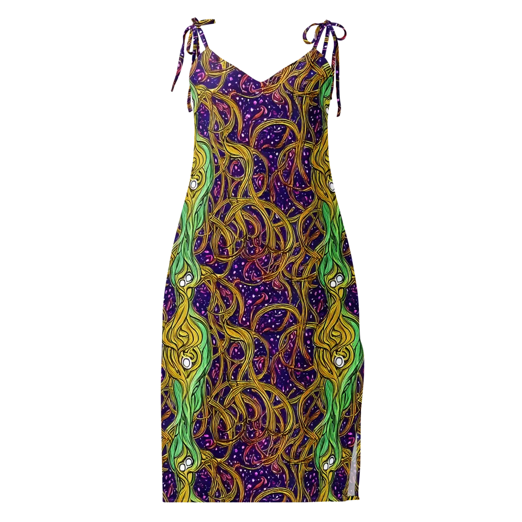Violet Gilded Maze on Slip Dress — Front