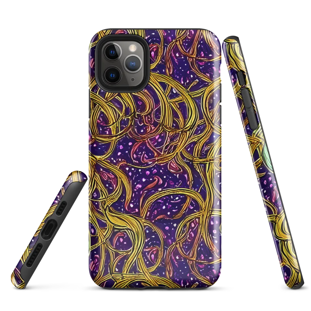 Violet Gilded Maze on Tough Case for iPhone® — Front