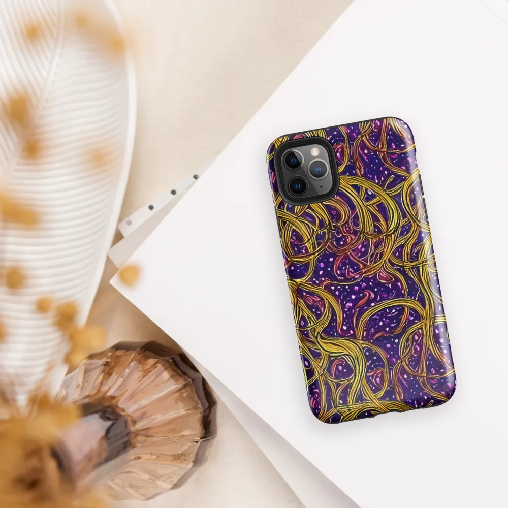 Violet Gilded Maze on Tough Case for iPhone® — Front