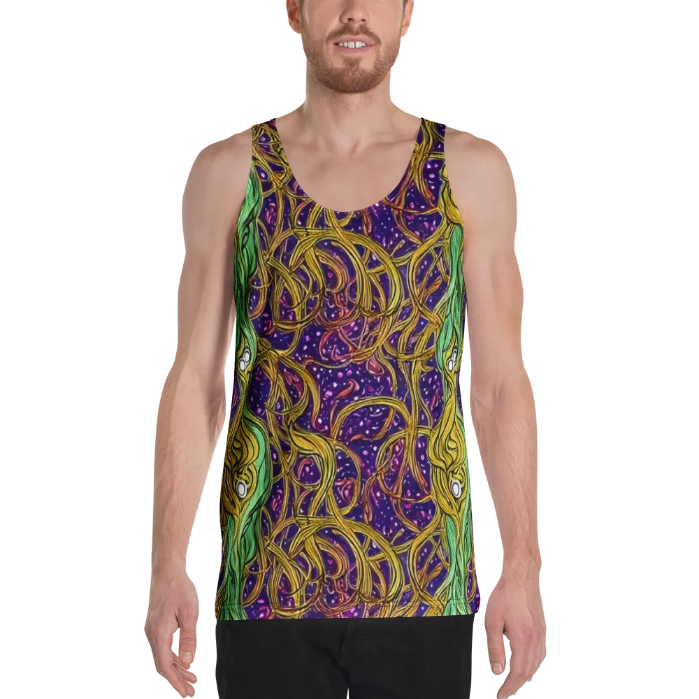 Violet Gilded Maze on Men's Tank Top — Front