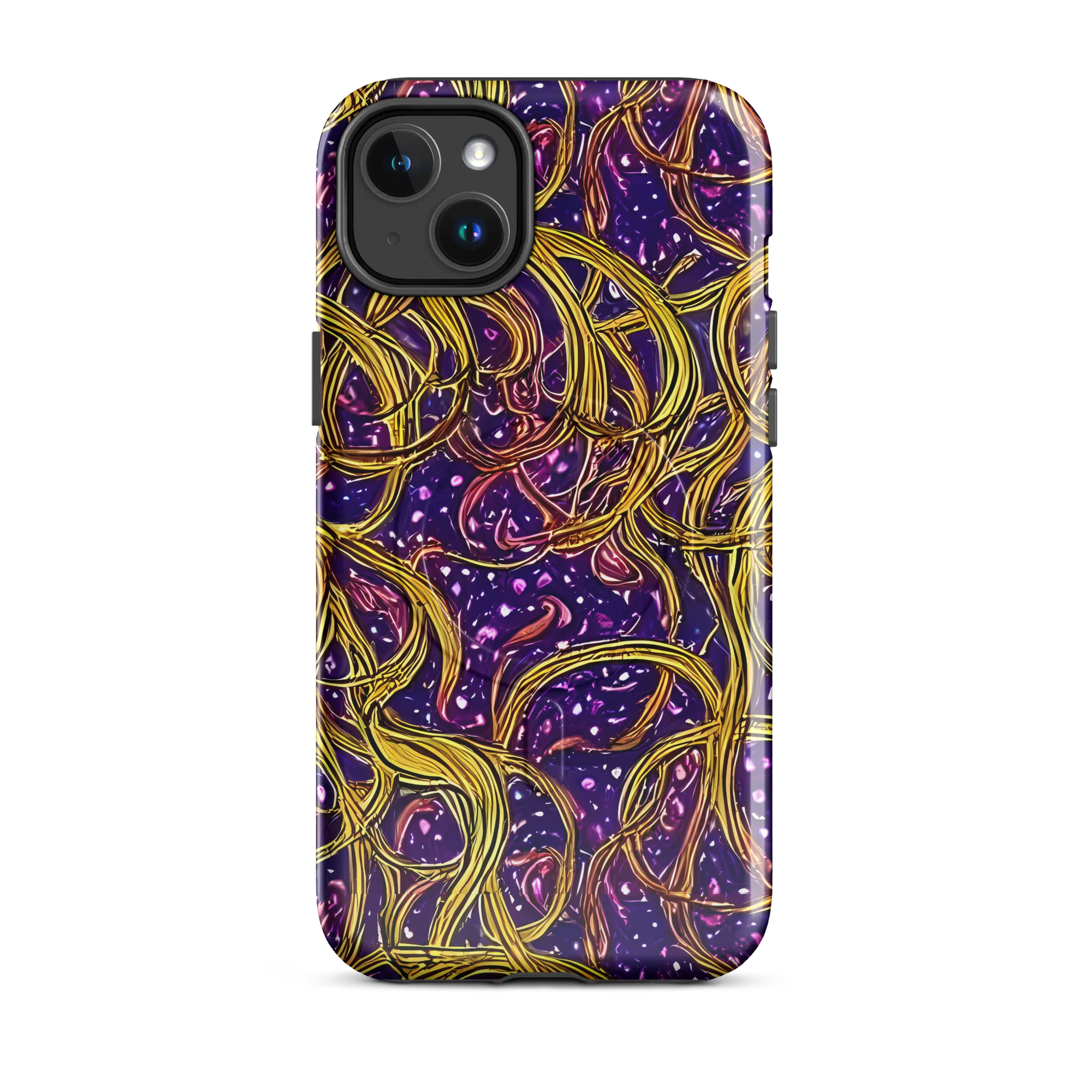 Violet Gilded Maze on MagSafe Tough Case for iPhone® — Front