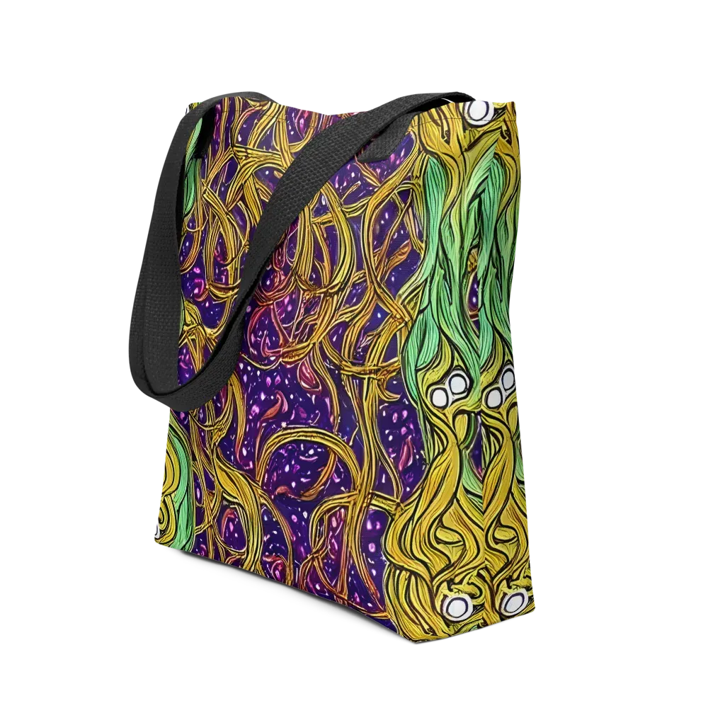 Violet Gilded Maze on Tote Bag — Front