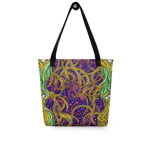Violet Gilded Maze on a Tote Bag