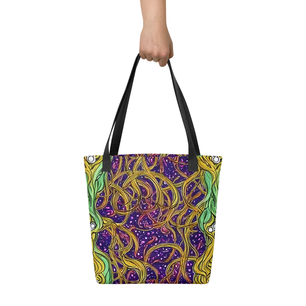 Violet Gilded Maze on Tote Bag — Front