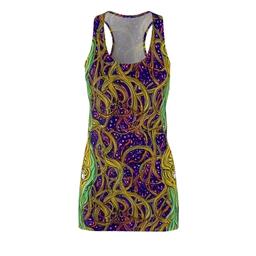Violet Gilded Maze on a Racerback Dress