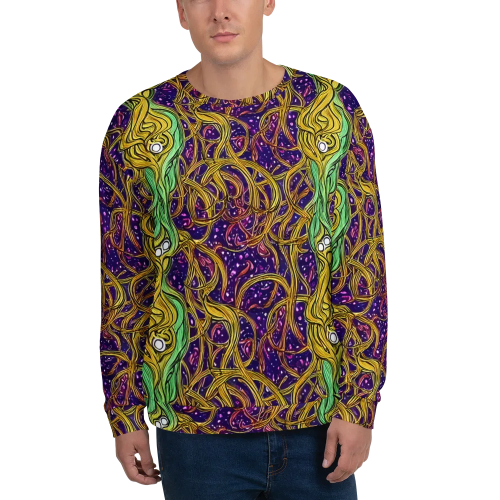 Violet Gilded Maze on Sweatshirt — Front