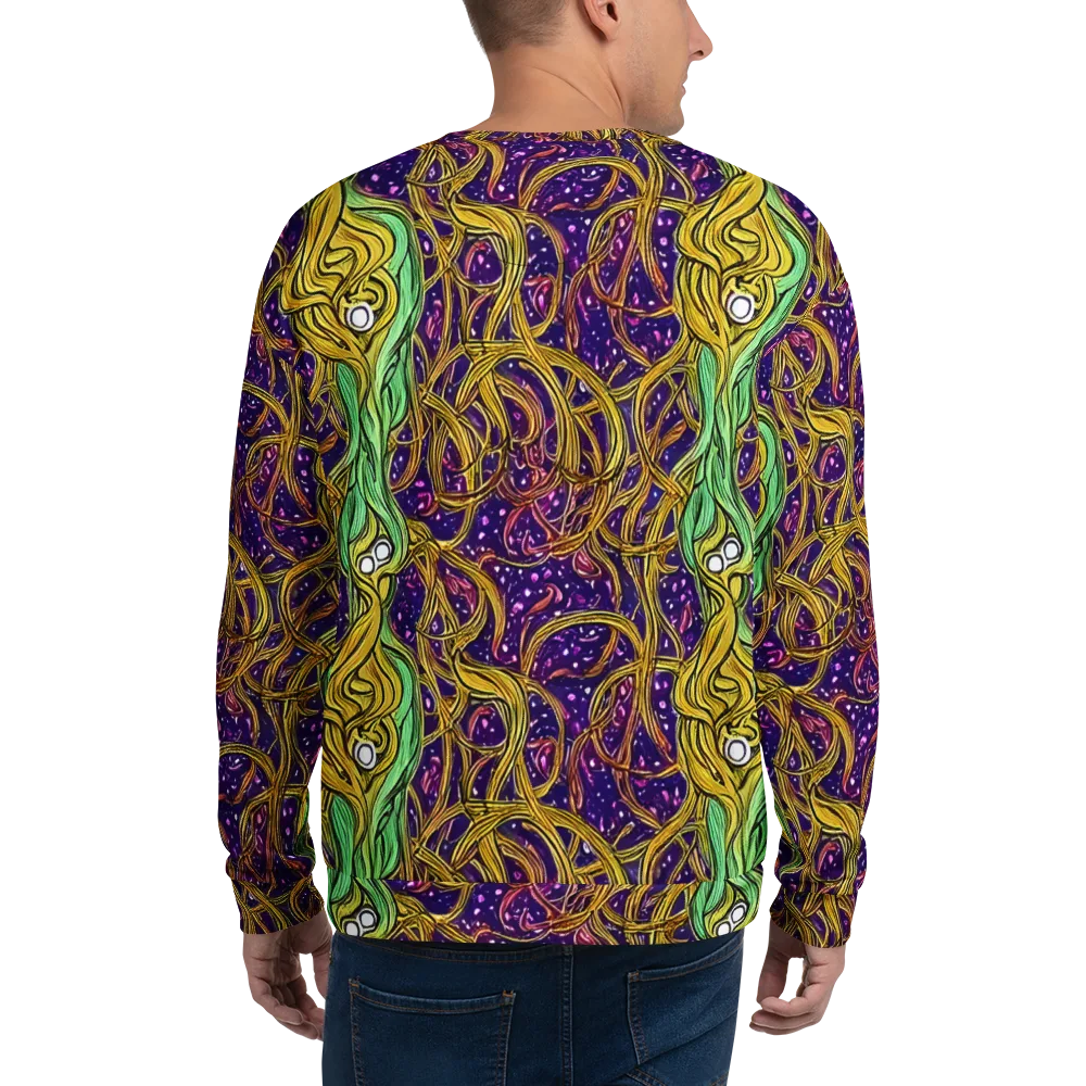 Violet Gilded Maze on Sweatshirt — Back
