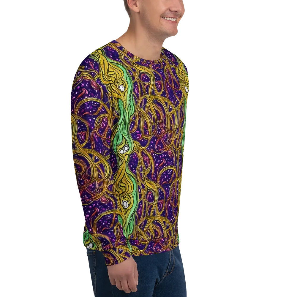 Violet Gilded Maze on Sweatshirt — Right Front