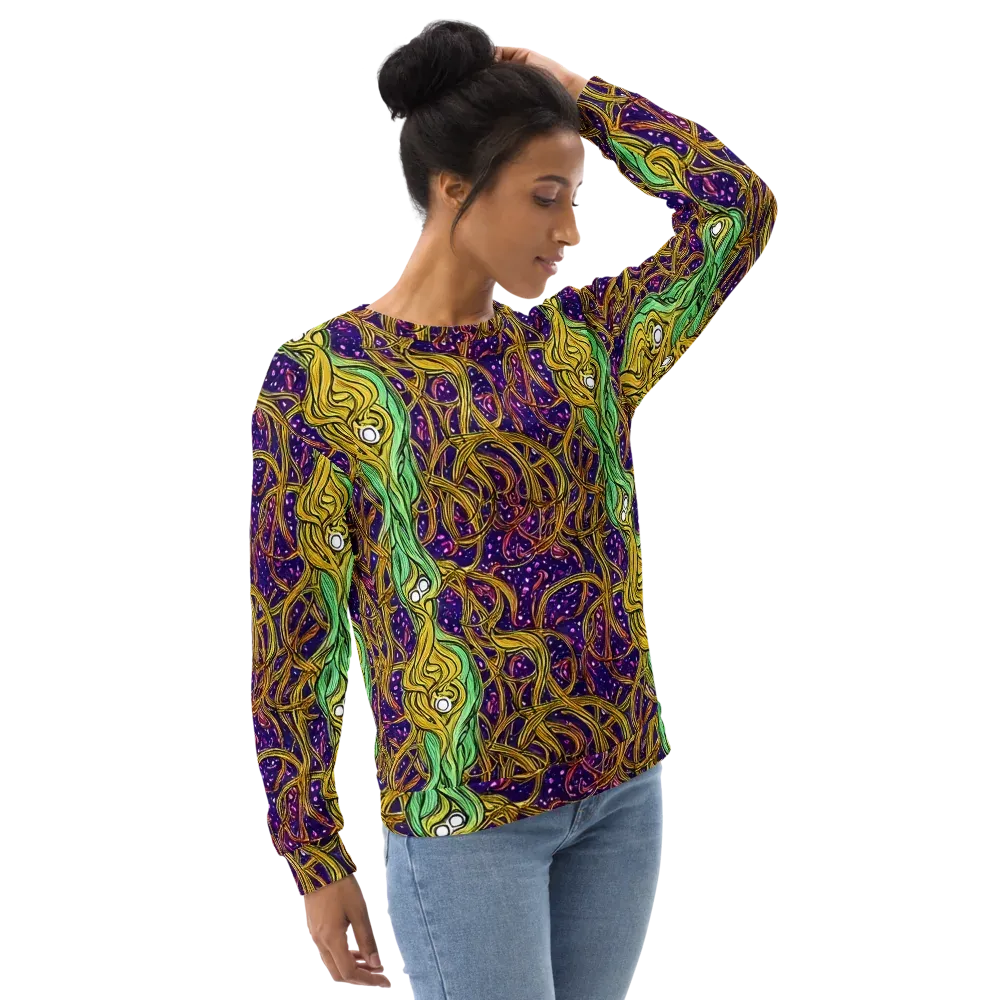 Violet Gilded Maze on Sweatshirt — Right Front