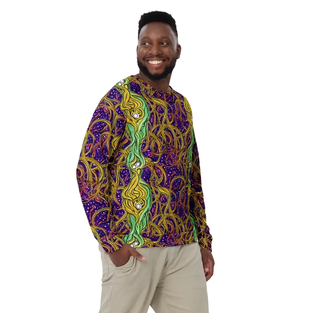 Violet Gilded Maze on Sweatshirt — Front