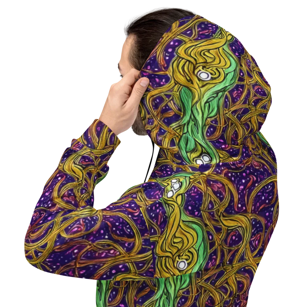 Violet Gilded Maze on Hoodie — Back