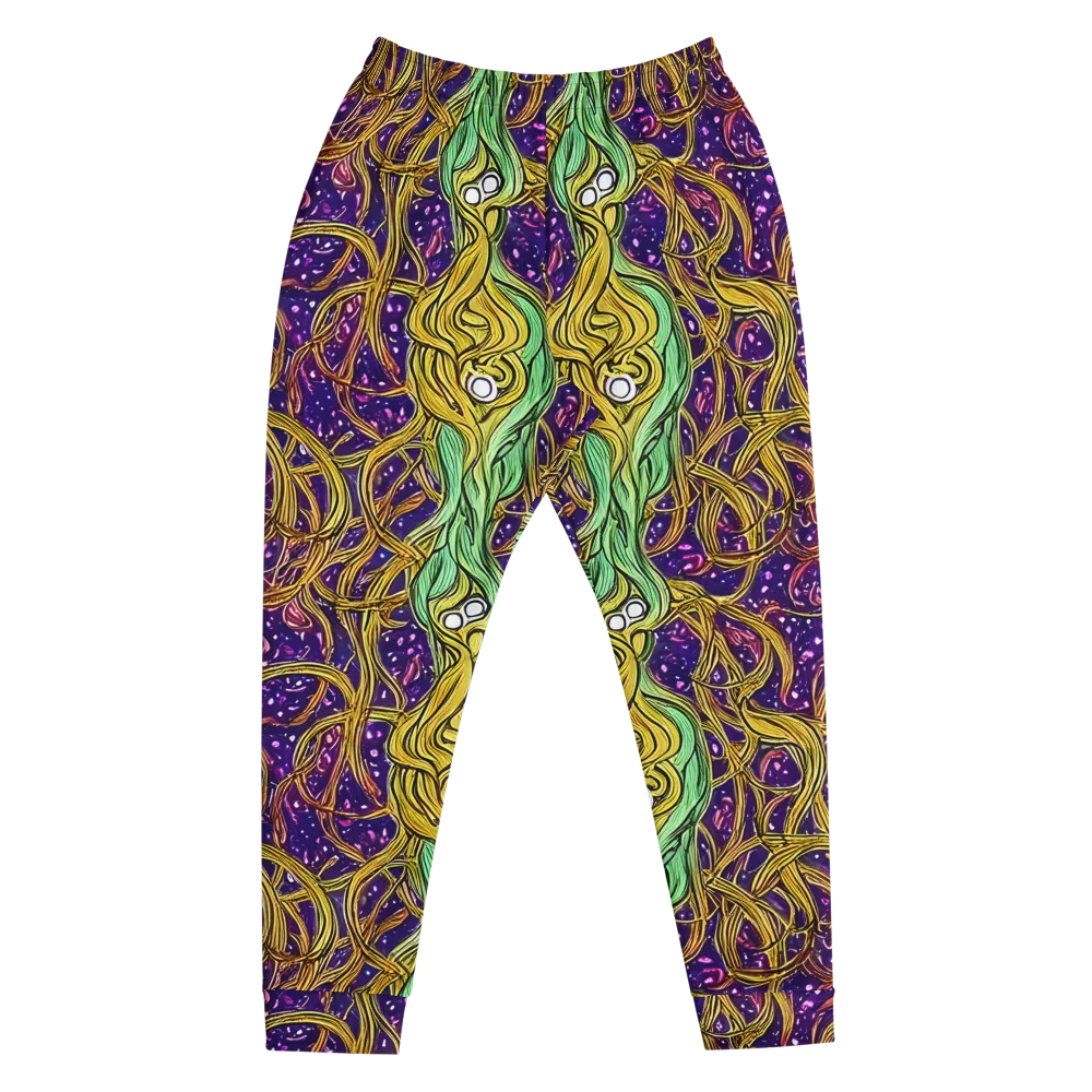 Violet Gilded Maze on Men's Joggers — Front