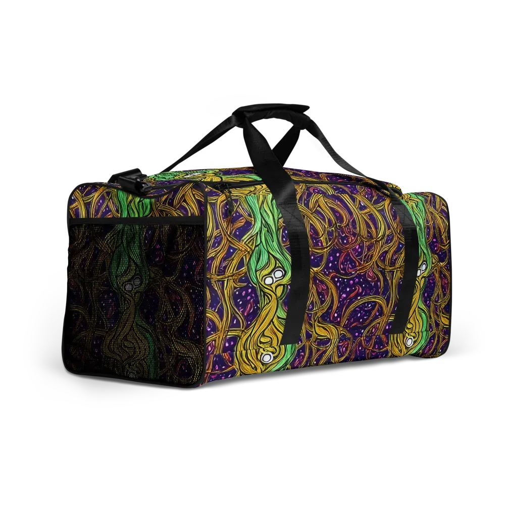 Violet Gilded Maze on Duffle Bag — Right Front