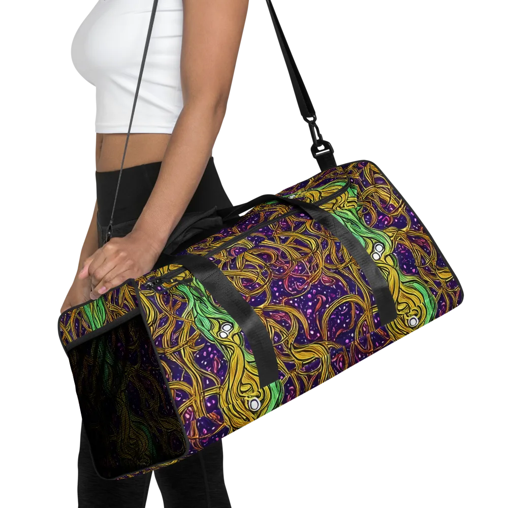 Violet Gilded Maze on Duffle Bag — Front