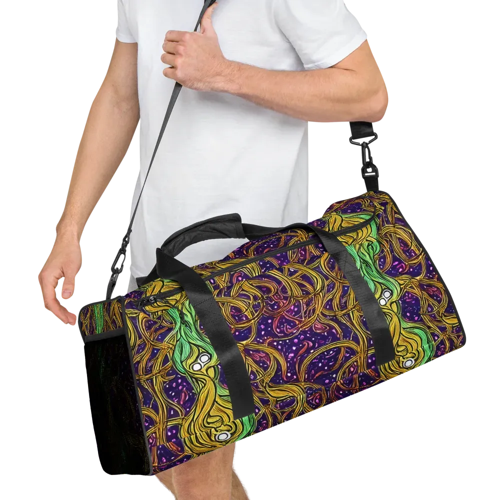 Violet Gilded Maze on Duffle Bag — Right Front