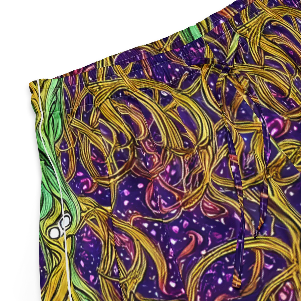 Violet Gilded Maze on Women's Pajama Shorts — Product details