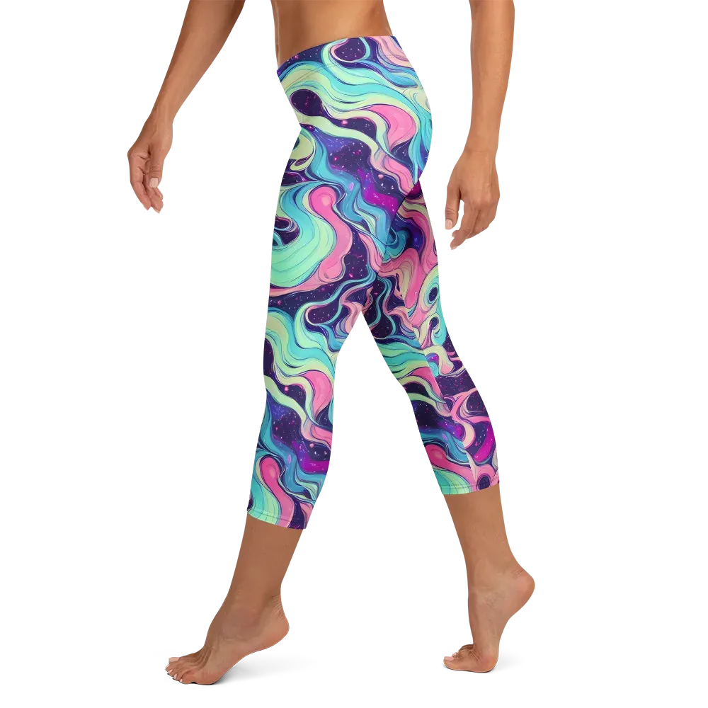 Nova Flow on Capri Leggings — Left