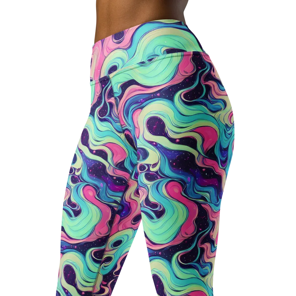 Nova Flow on Yoga Leggings — Left Front