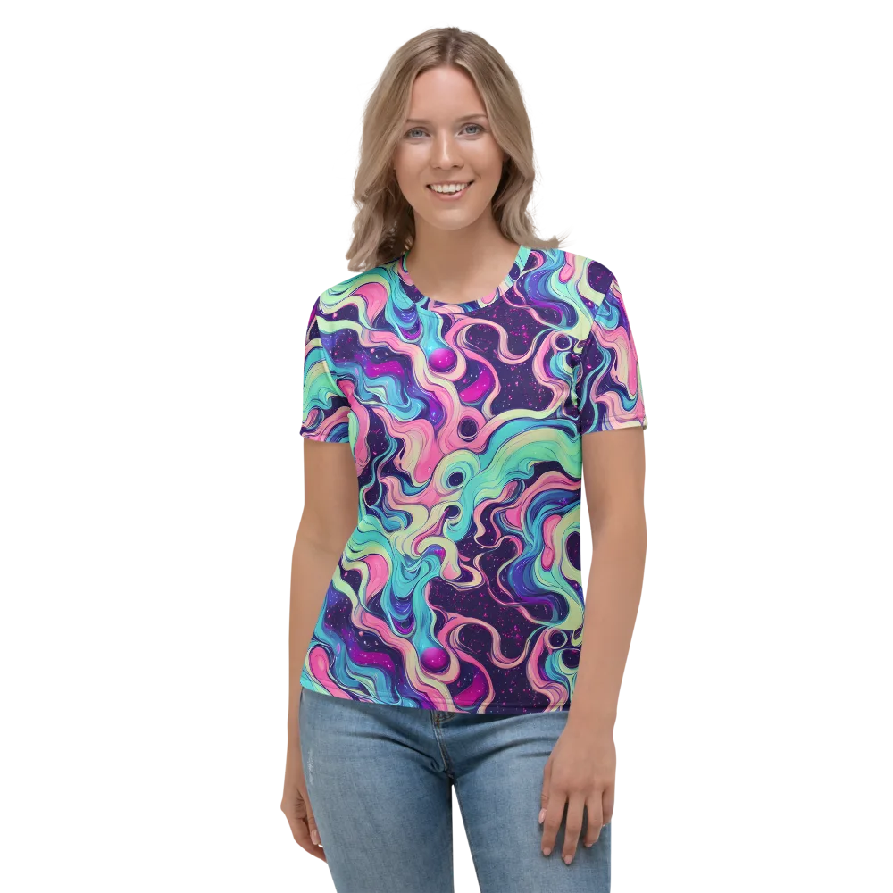Nova Flow on Women's Crew Neck T-Shirt — Front