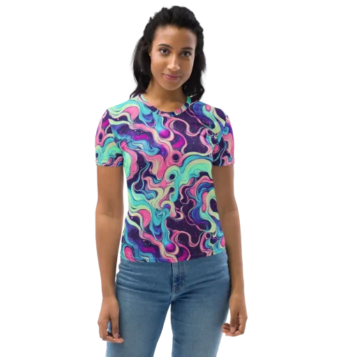 Nova Flow on a Women's Crew Neck T-Shirt