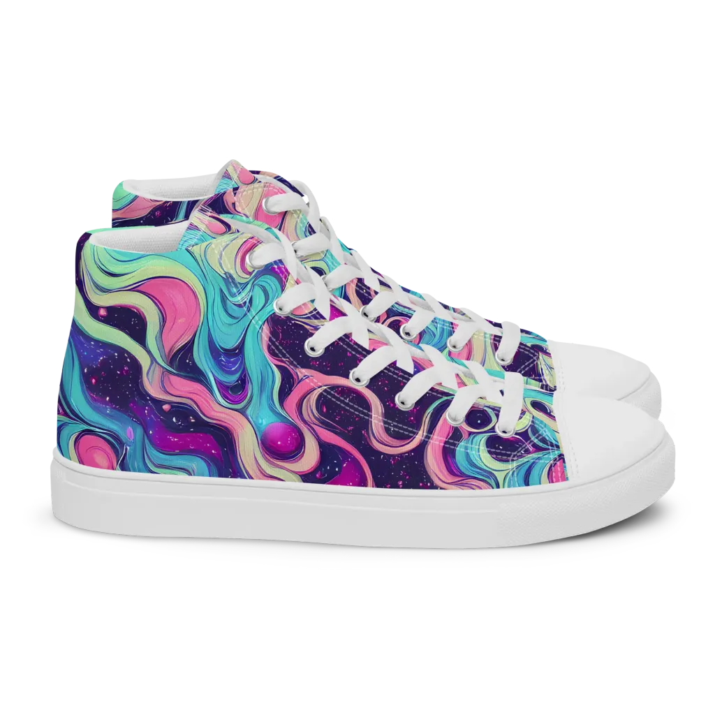 Nova Flow on Women's High Top Canvas Shoes — Right