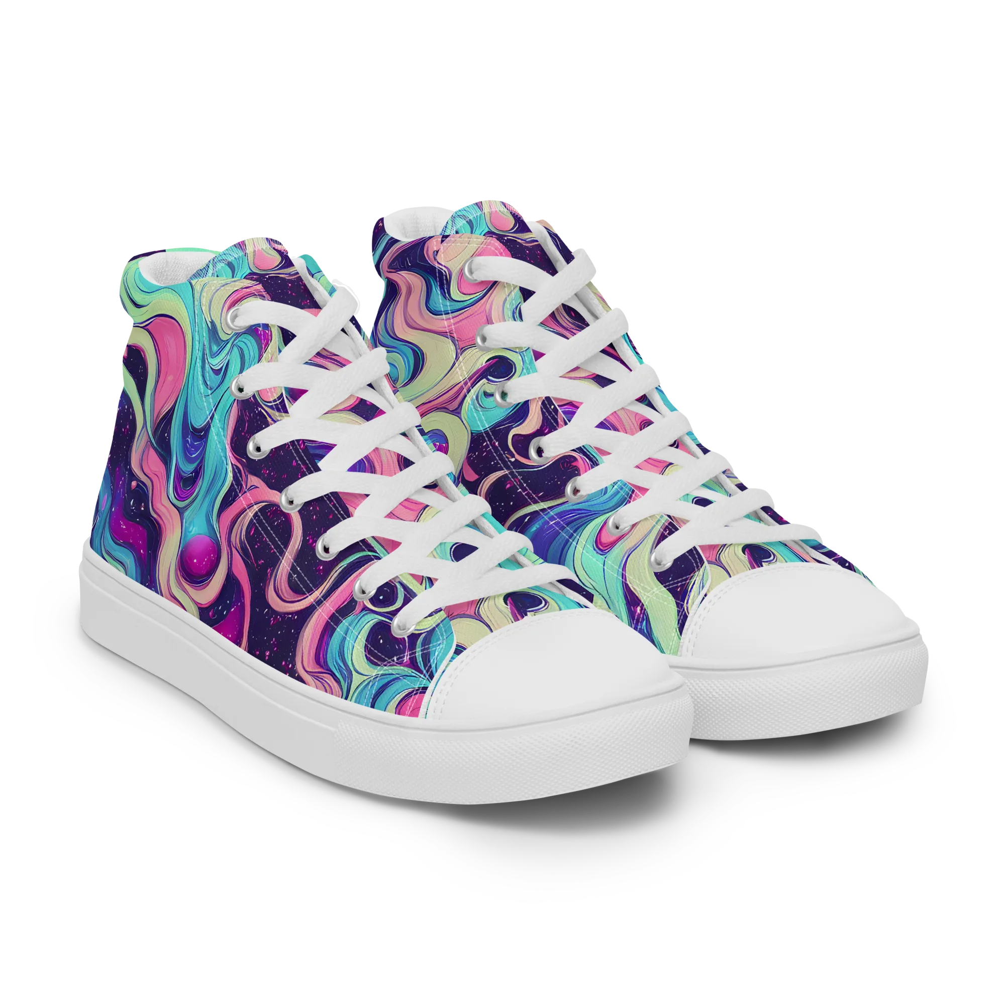 Nova Flow on Women's High Top Canvas Shoes — Right Front