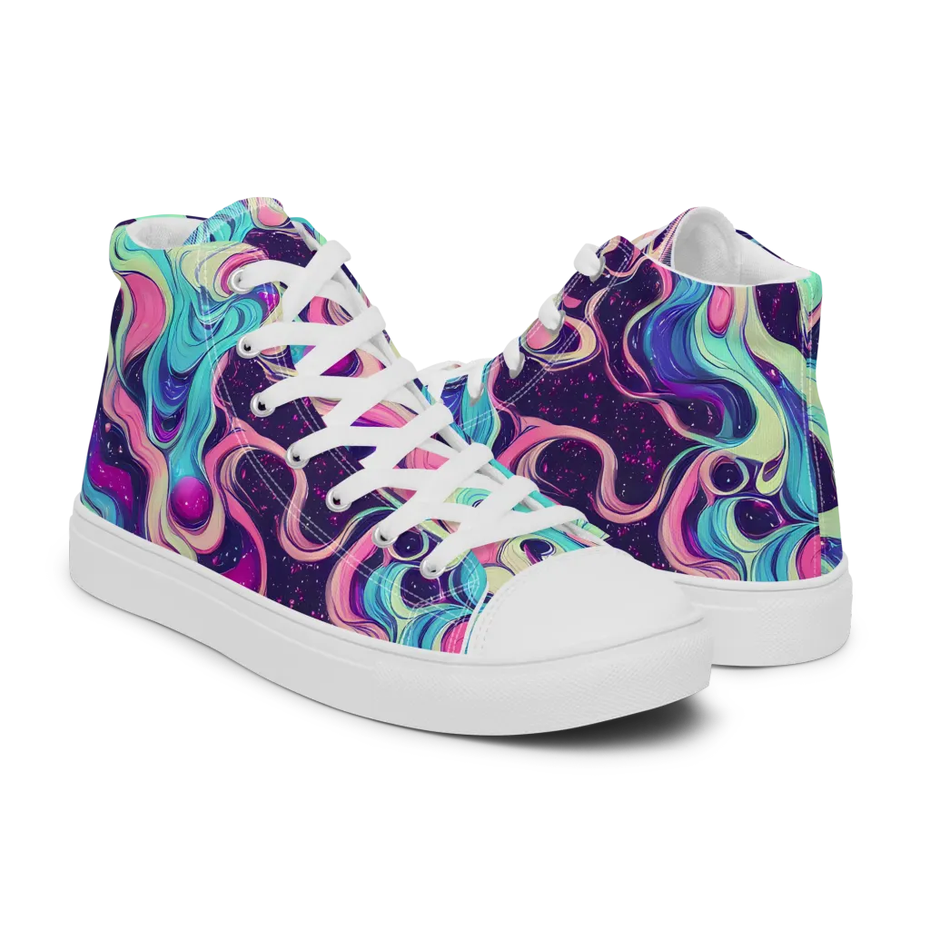 Nova Flow on Women's High Top Canvas Shoes — Right