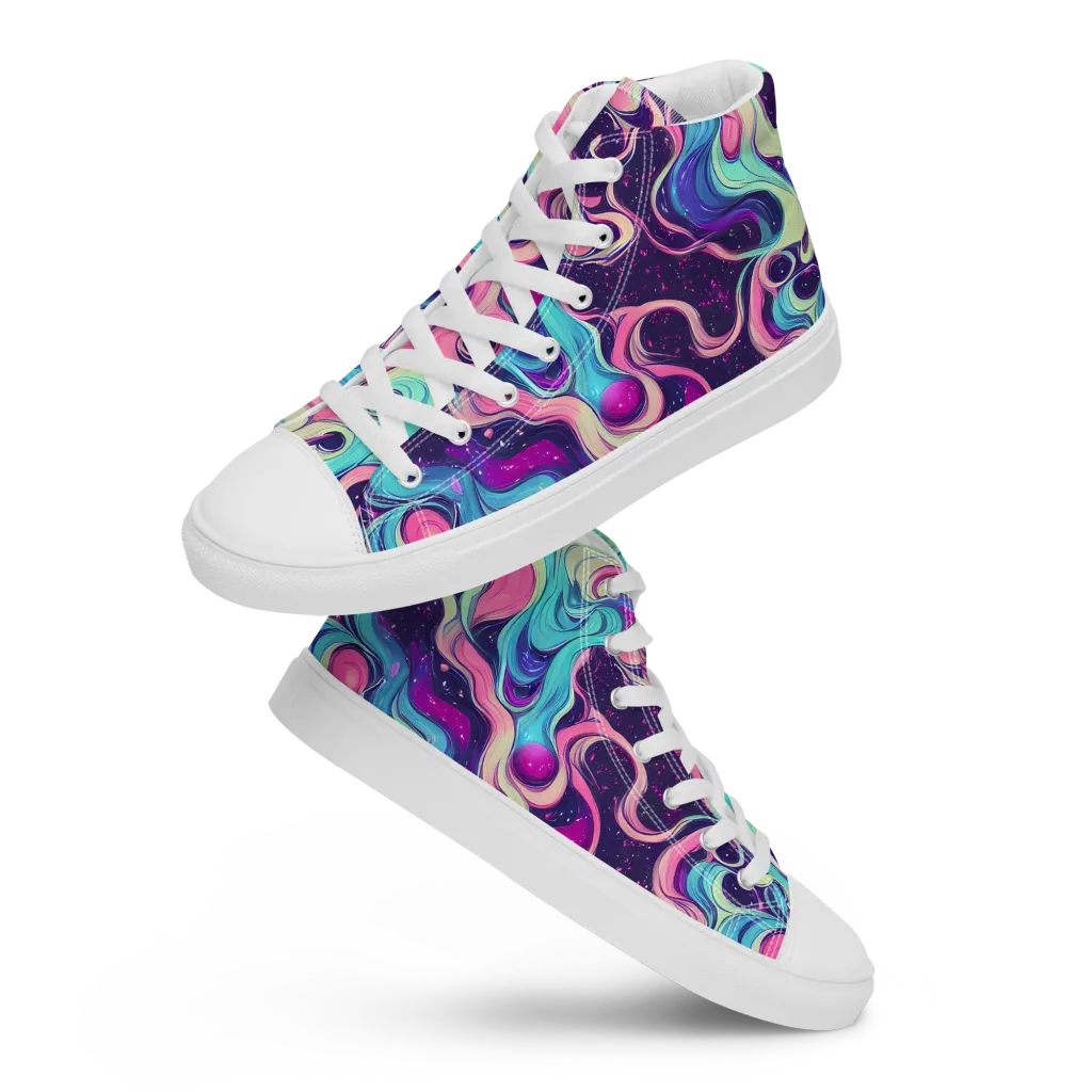 Nova Flow on Women's High Top Canvas Shoes — Front
