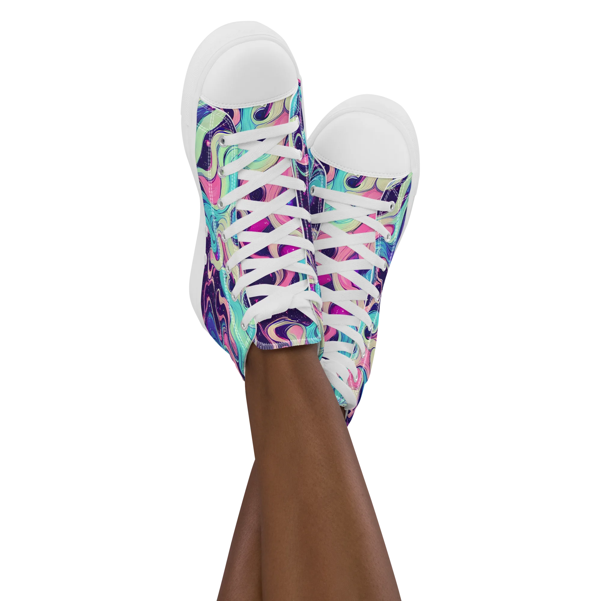 Nova Flow on Women's High Top Canvas Shoes — Front
