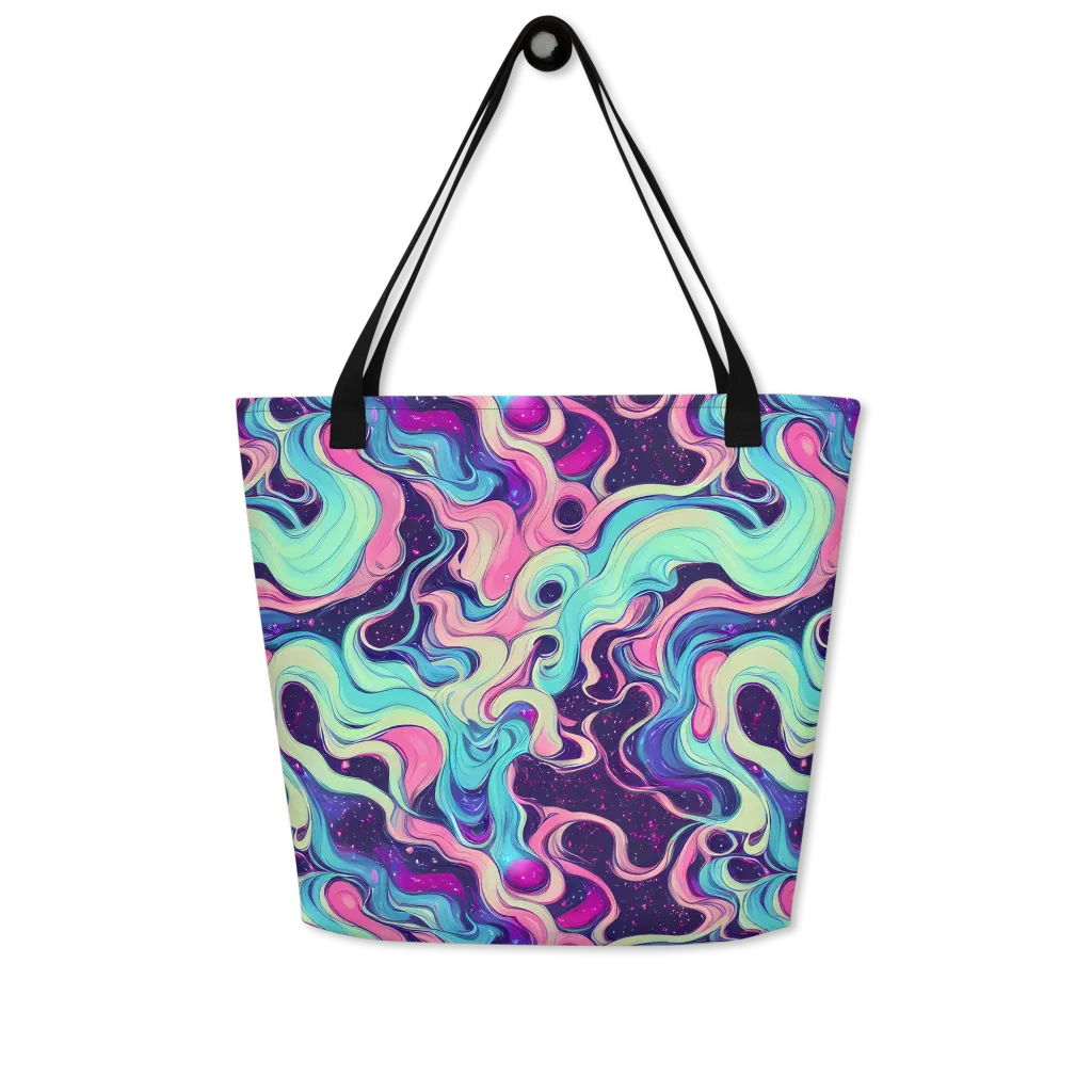Nova Flow on Large Tote Bag W/ Pocket — Front