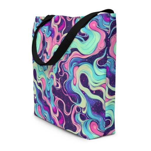 Nova Flow on a Large Tote Bag W/ Pocket
