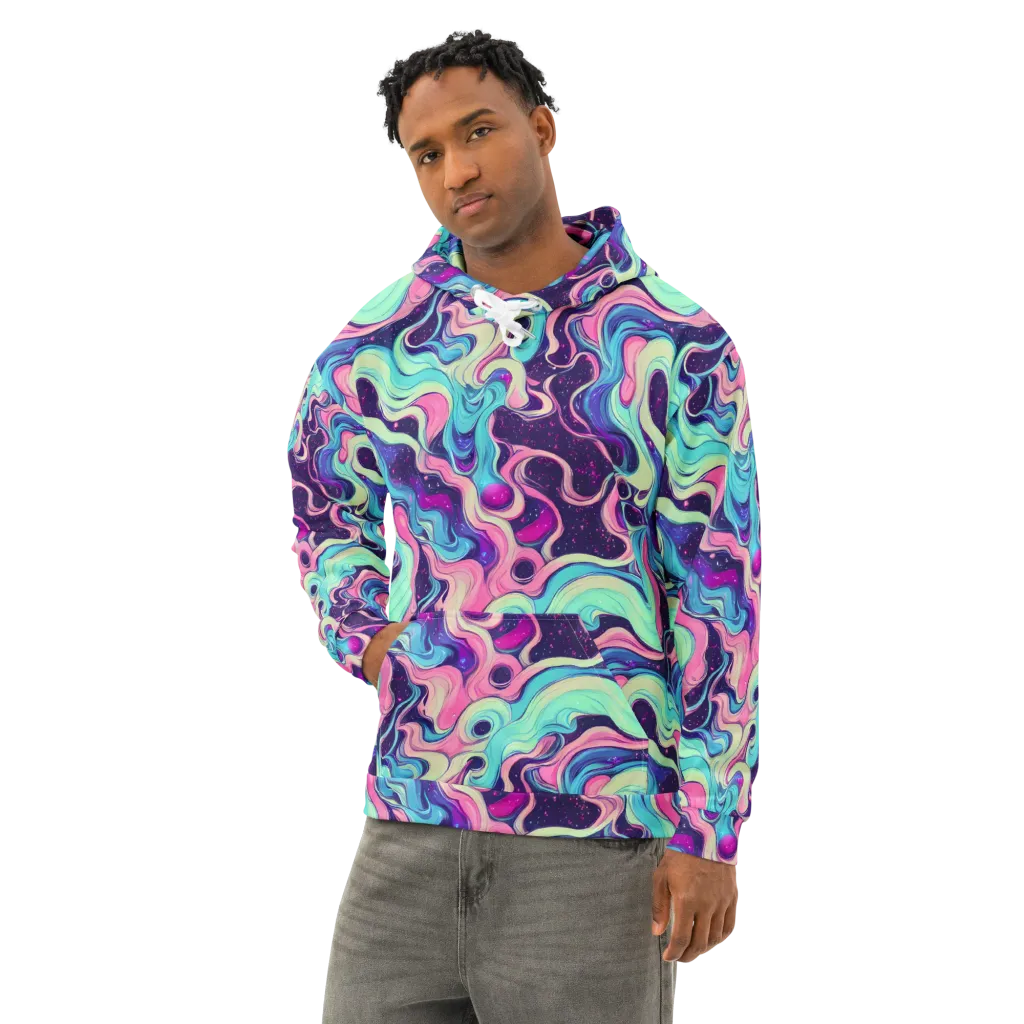 Nova Flow on Cotton Hoodie — Left Front