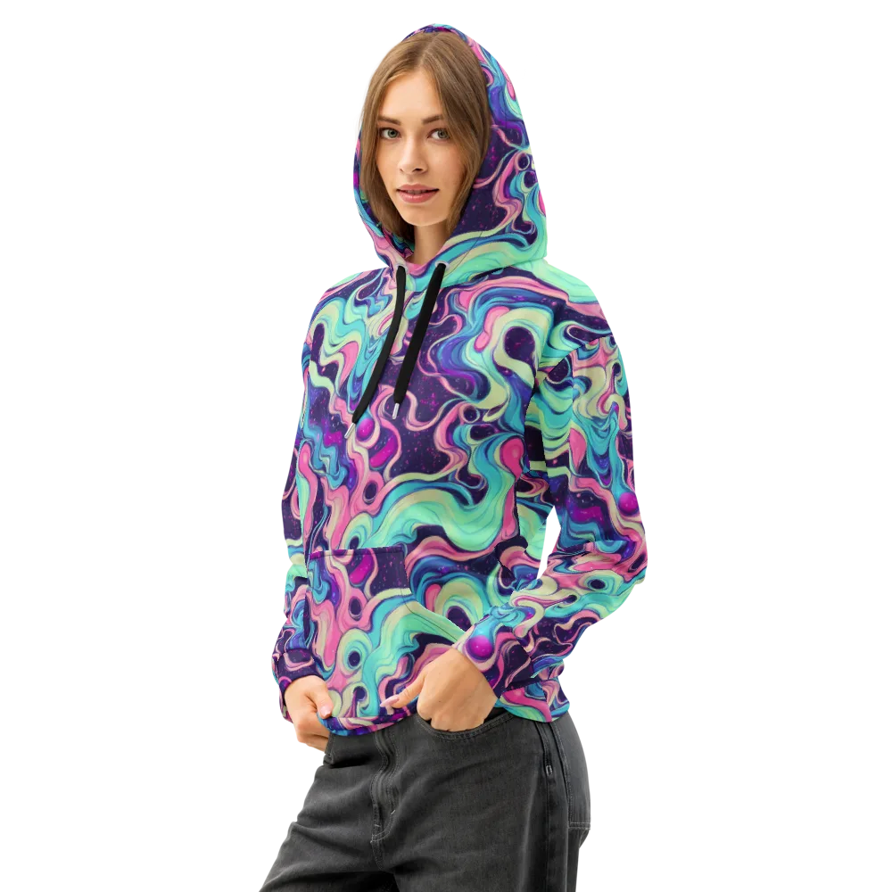 Nova Flow on Cotton Hoodie — Left Front