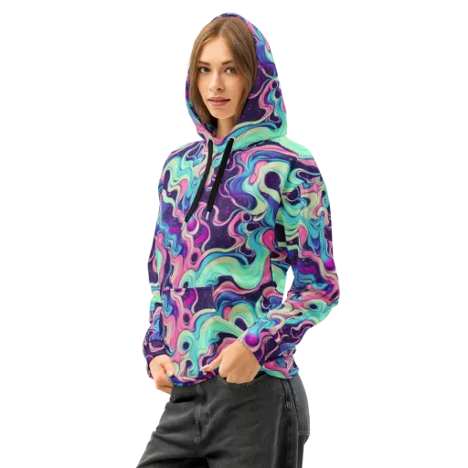 Nova Flow on a Cotton Hoodie