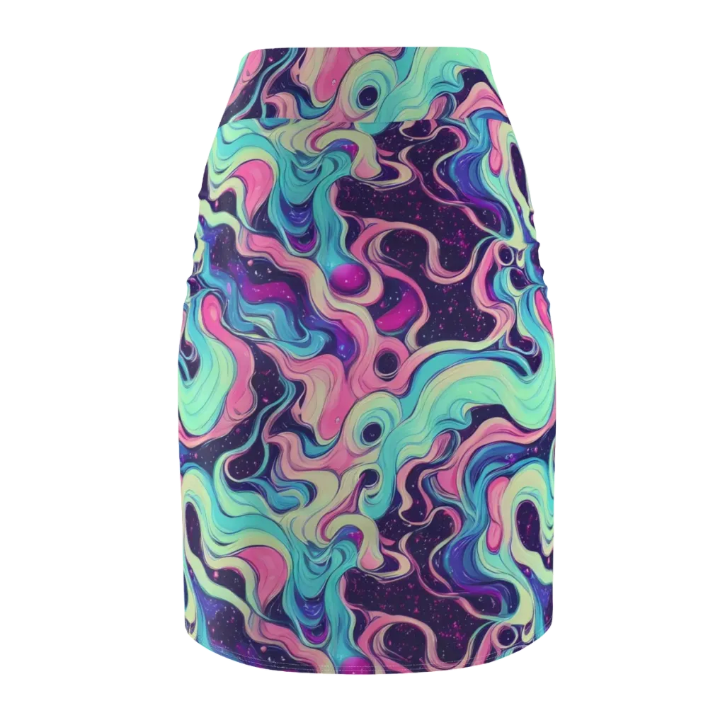 Nova Flow on Pencil Skirt — Back