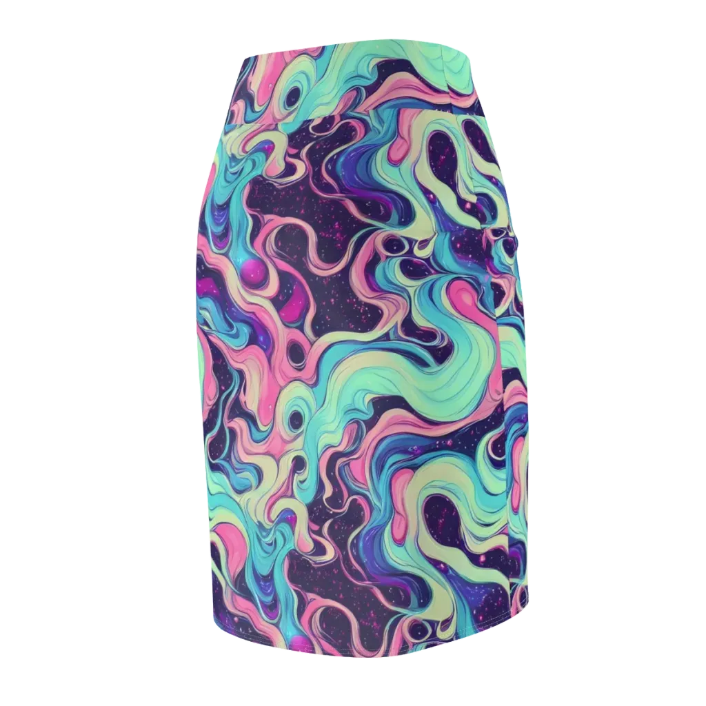 Nova Flow on Pencil Skirt — Back Side