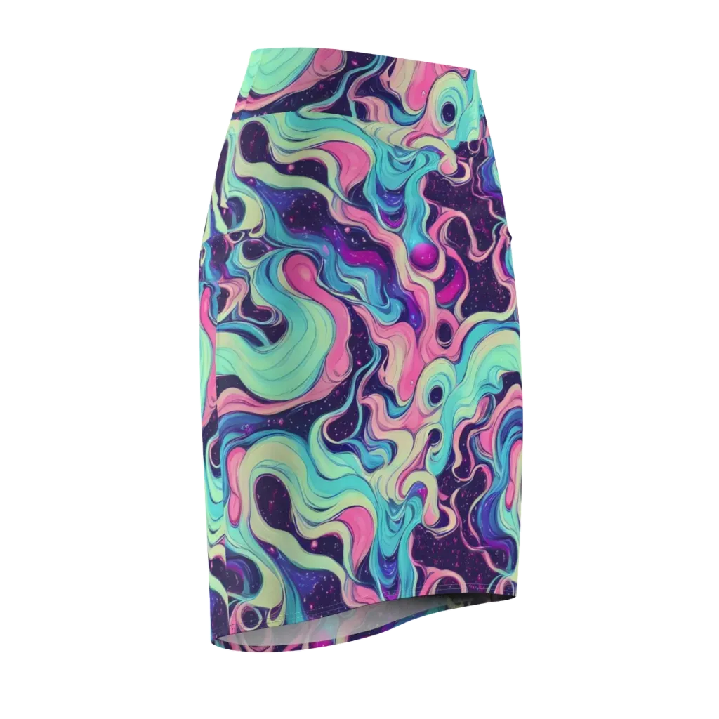 Nova Flow on Pencil Skirt — Front Side