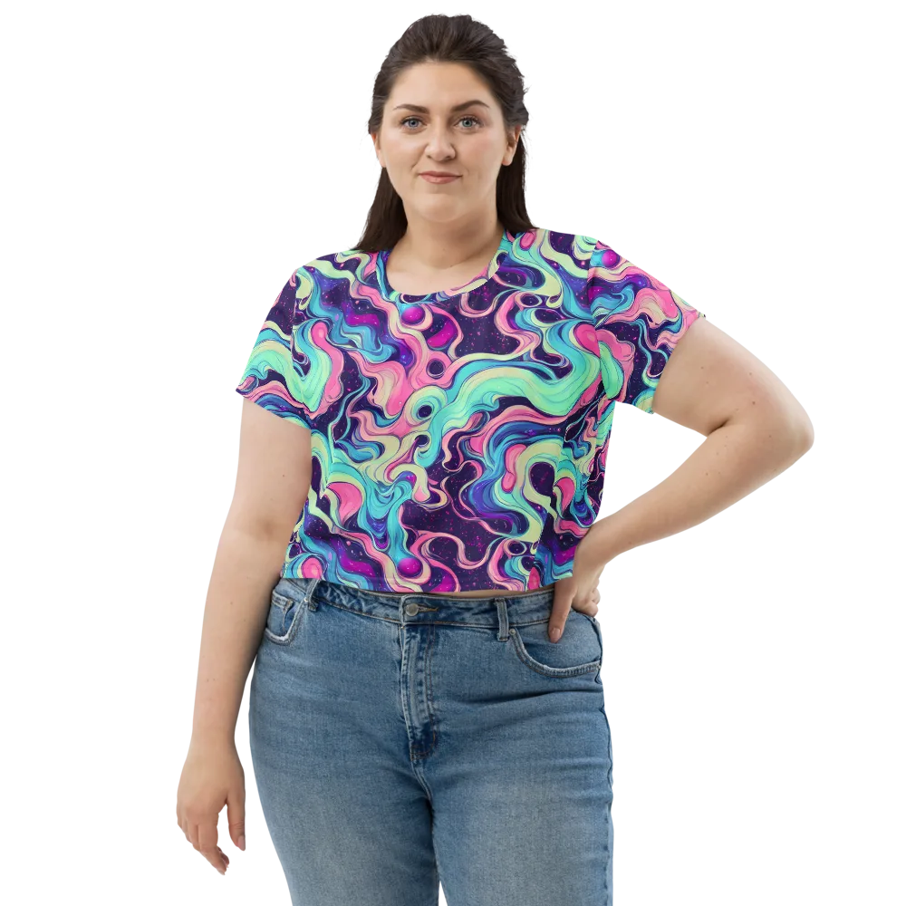 Nova Flow on Crop Tee — Front