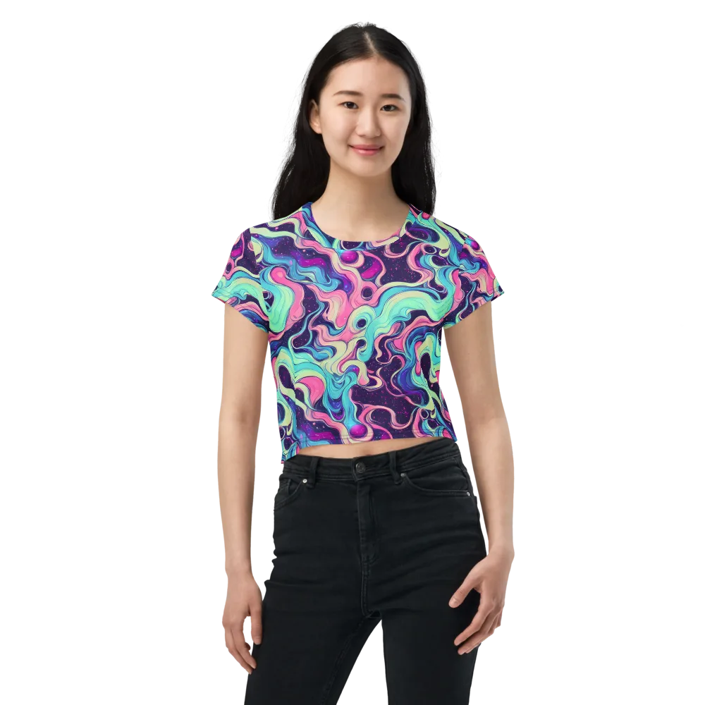 Nova Flow on Crop Tee — Front