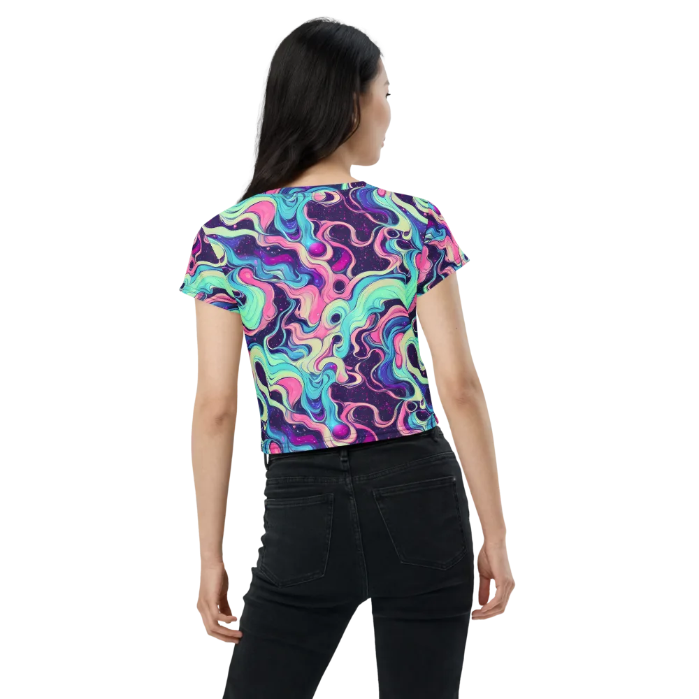 Nova Flow on Crop Tee — Back