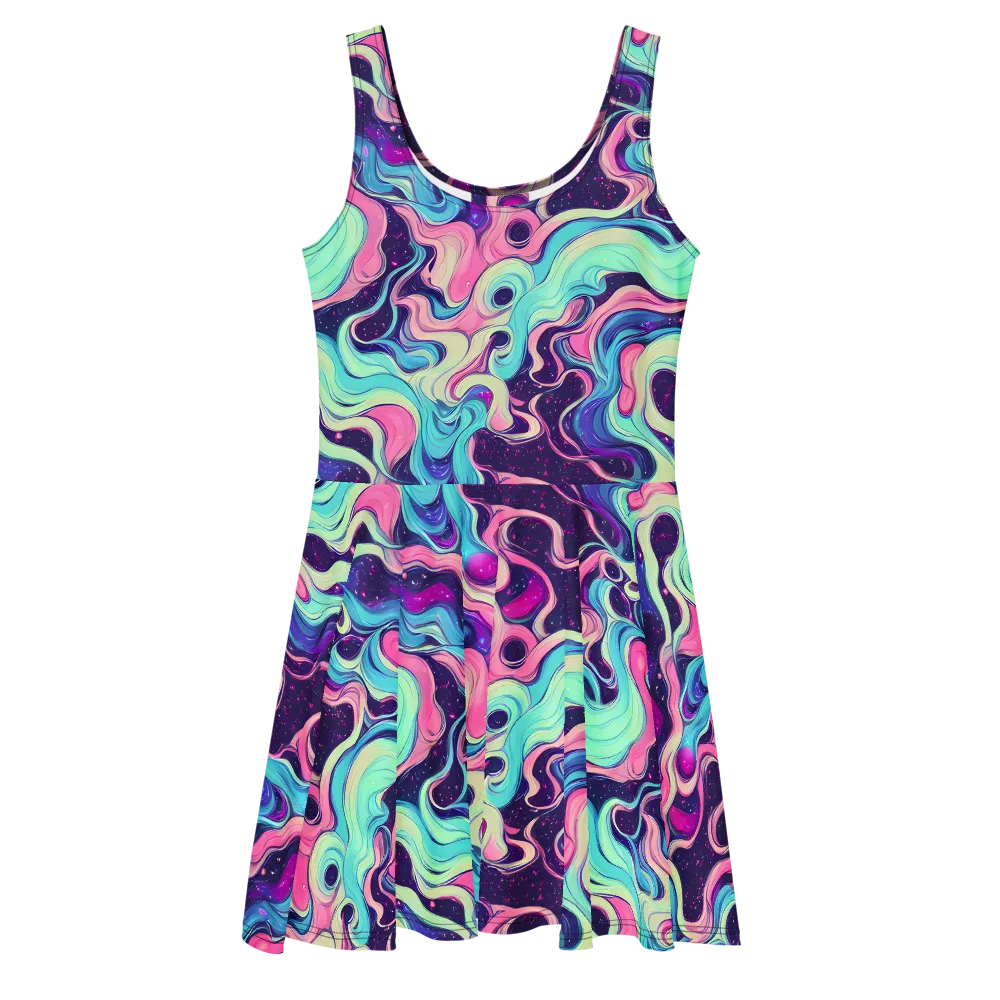 Nova Flow on Skater Dress — Front