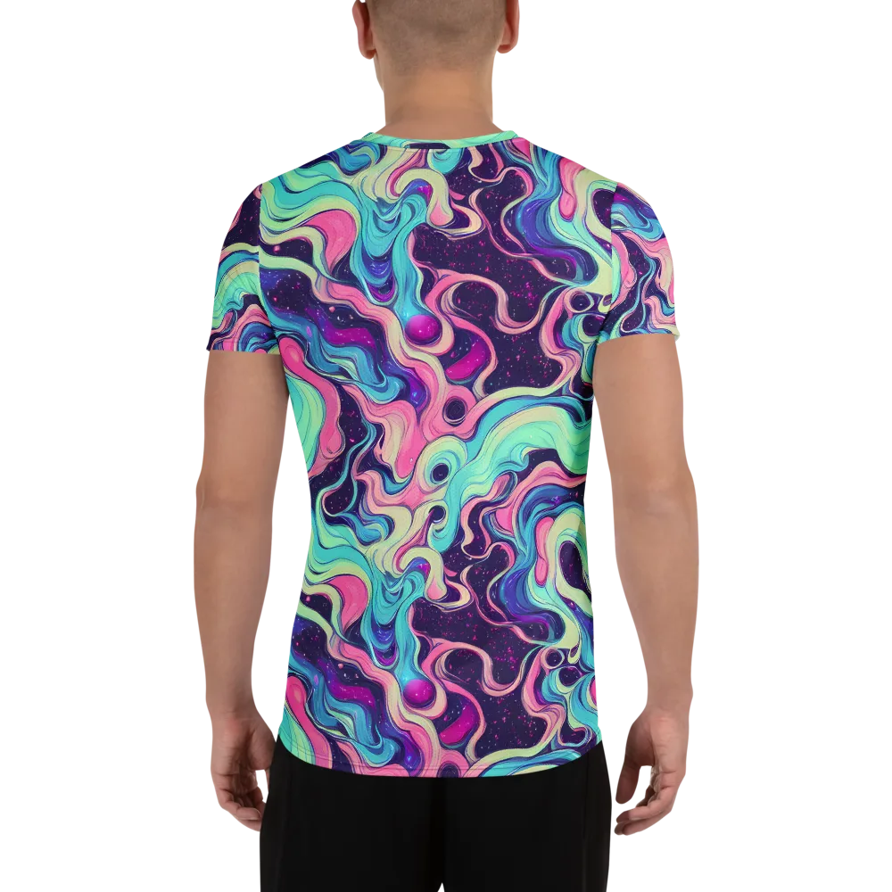 Nova Flow on Men's Athletic T-Shirt — Back