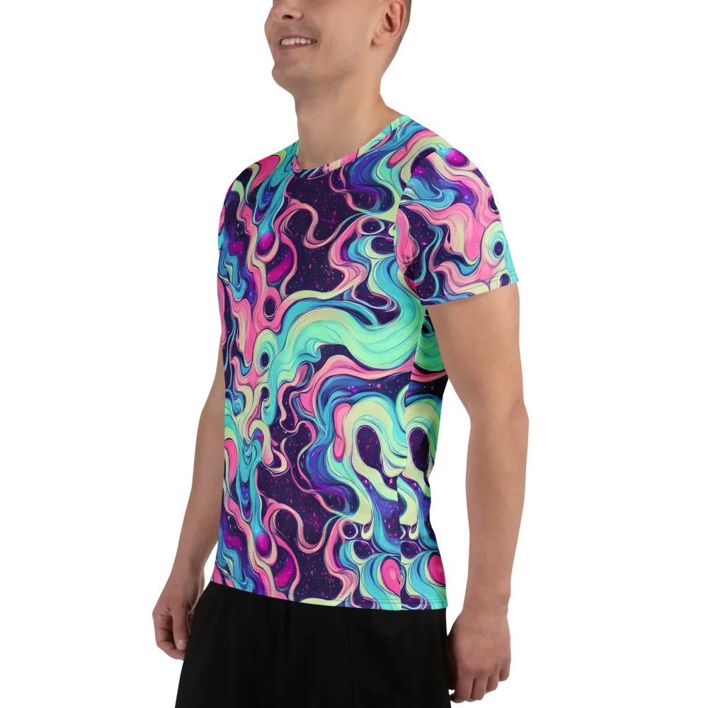 Nova Flow on Men's Athletic T-Shirt — Left