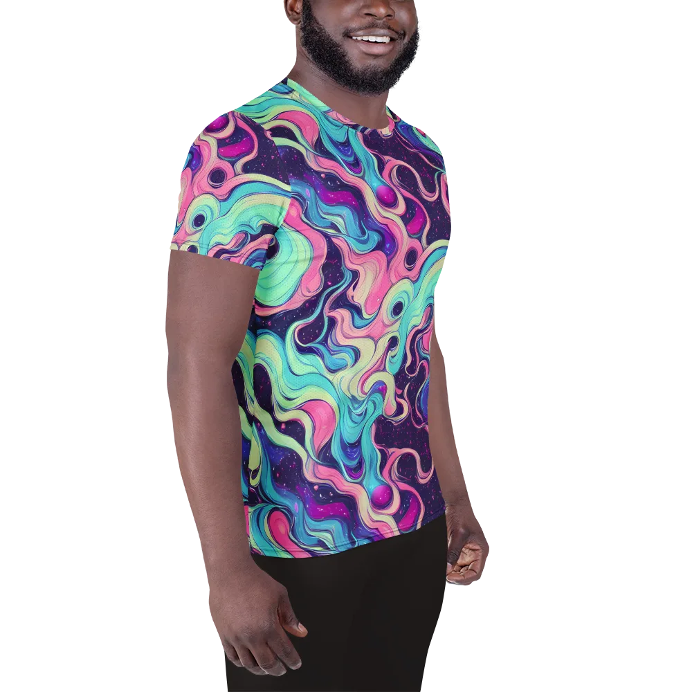Nova Flow on Men's Athletic T-Shirt — Right