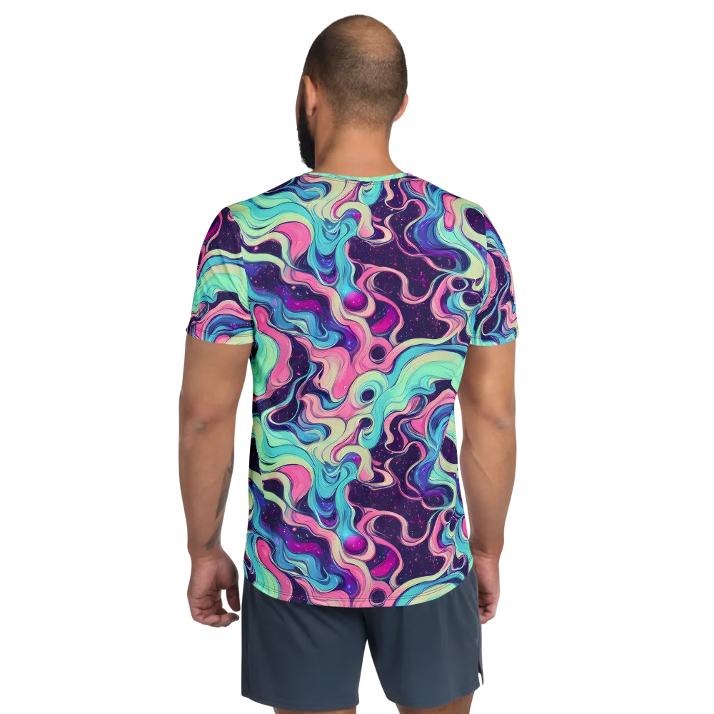 Nova Flow on Men's Athletic T-Shirt — Back