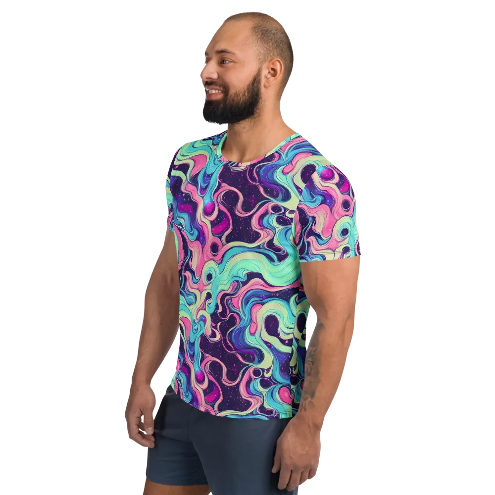 Nova Flow on Men's Athletic T-Shirt — Left